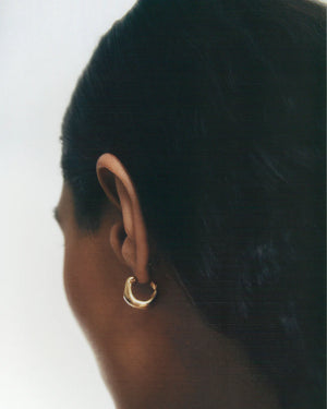 Burbujas Earrings, Gold