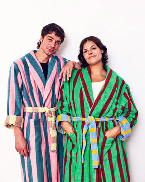 Martine Stripe Bathrobe