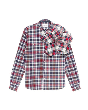 Redesigned Shirt 127 Oversized, Checkered Yellow/Navy
