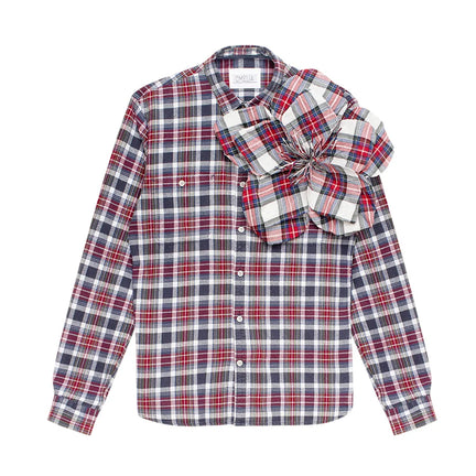 Redesigned Shirt 127 Oversized, Checkered Yellow/Navy