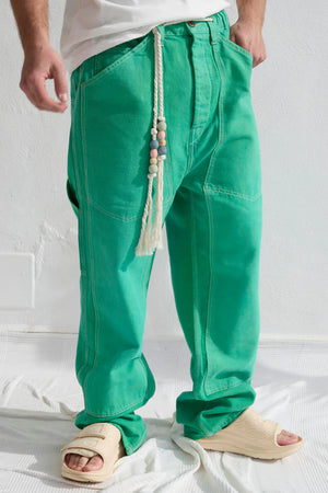P71 Carpenter 9oz Linen & Organic Cotton, Ivy Green