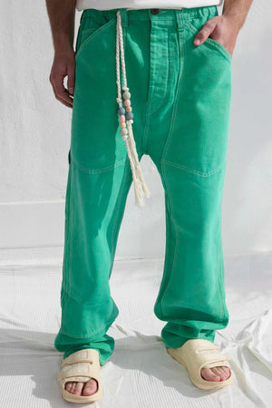P71 Carpenter 9oz Linen & Organic Cotton, Ivy Green