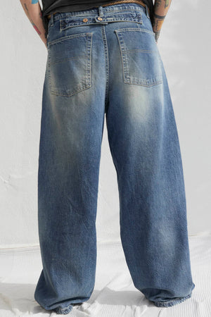 P84 Dungaree 9oz Cotton Denim, Sun Faded Wash