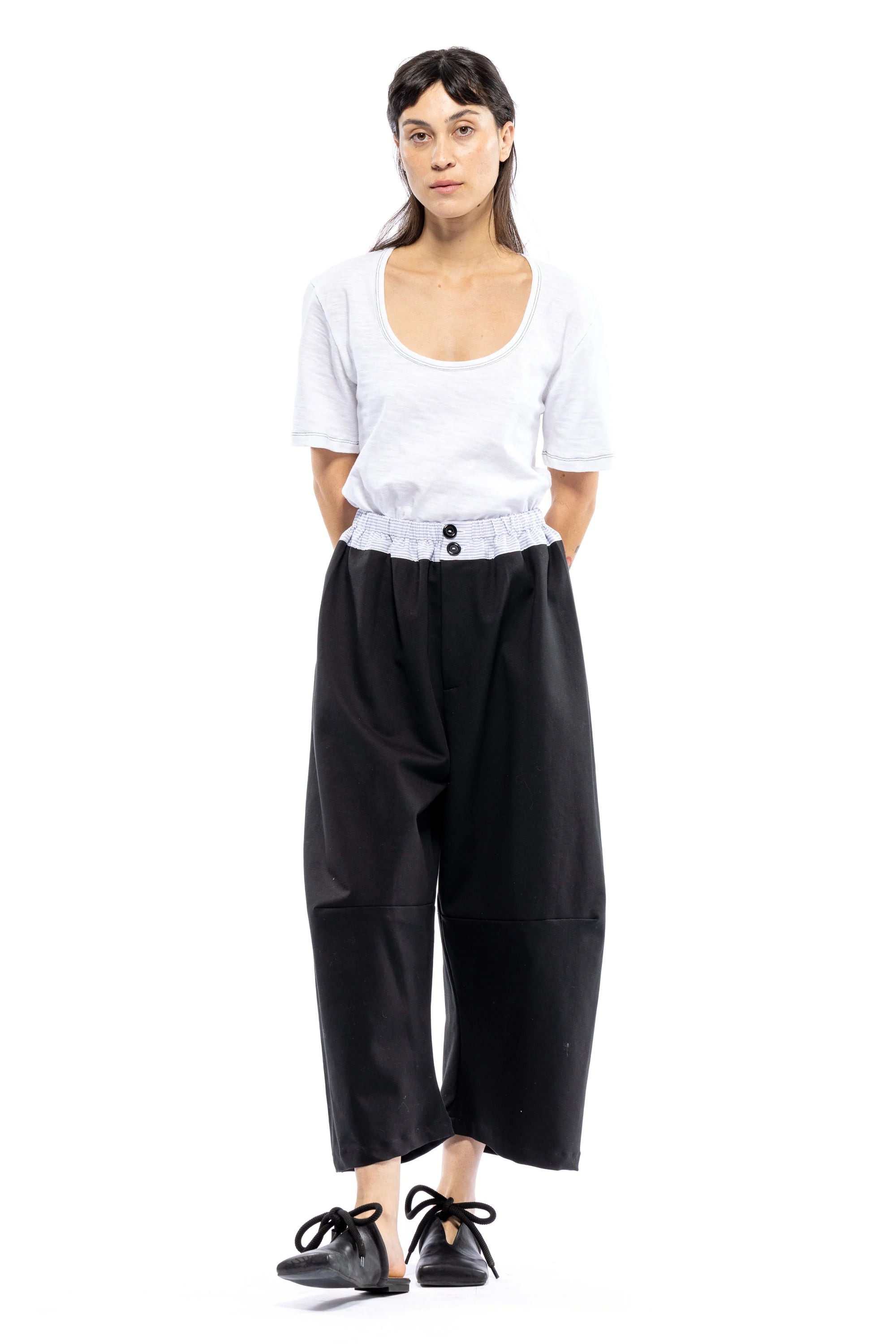 Naomi Peggy Trousers, Black