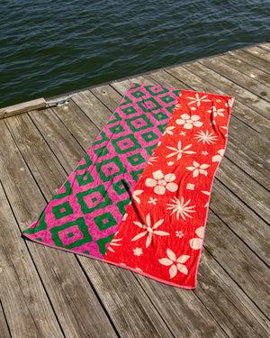 Beach Towel, Peony