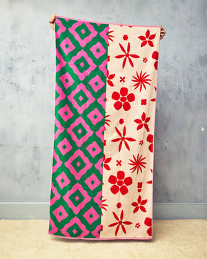 Beach Towel, Peony