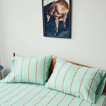 Pistachio Stripe Sheet Set, King