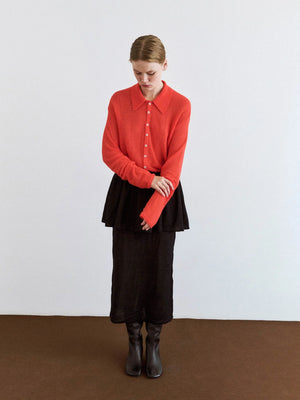 Bikou Polo Sweater, Chilli Pepper