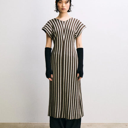 Kiseki Dress, Espresso/Chalk