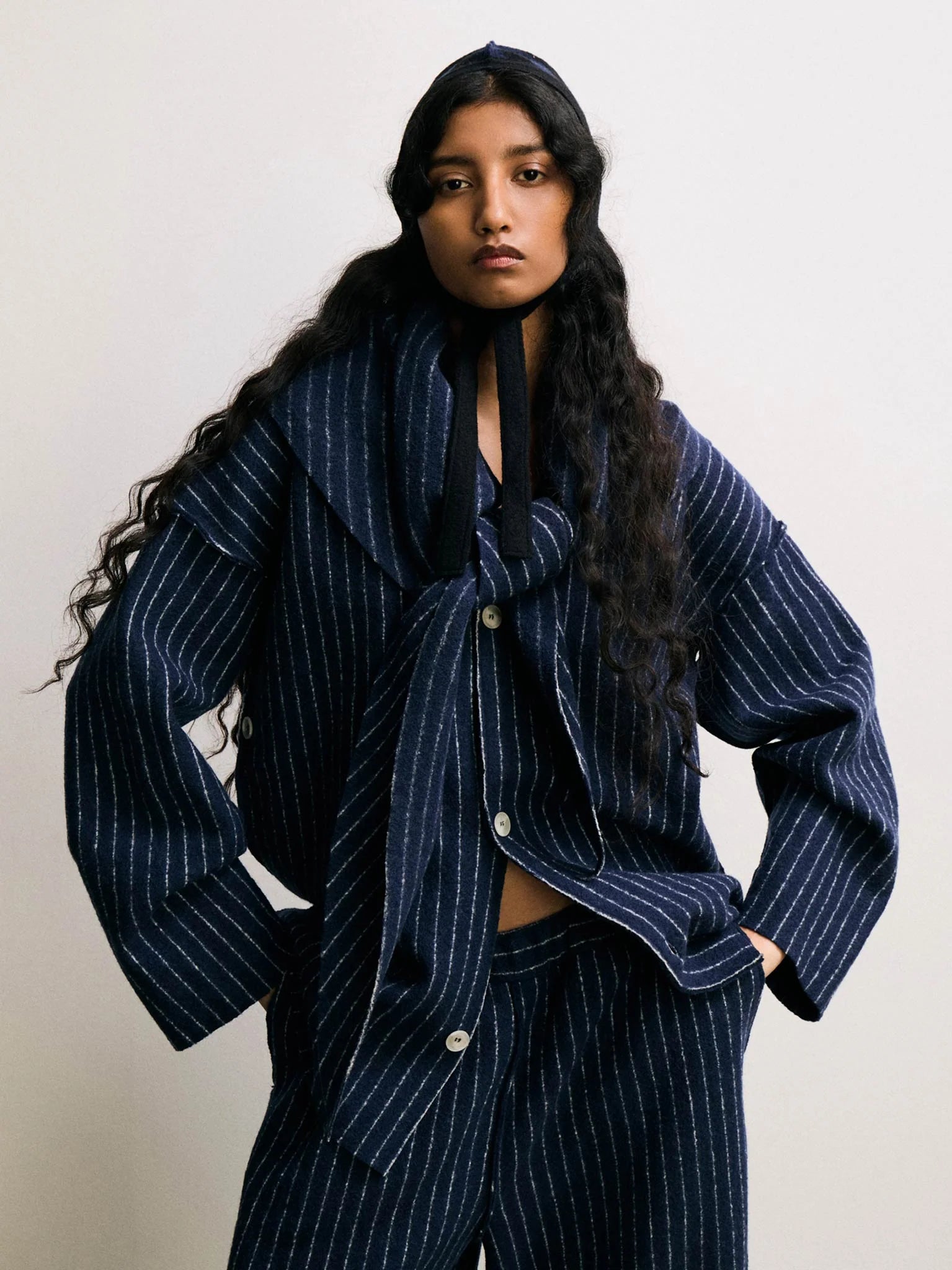 Mantello Cardigan, Midnight Blue