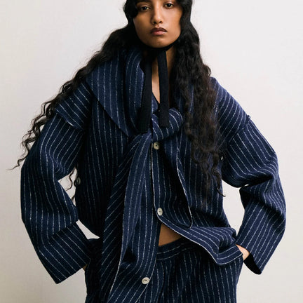 Mantello Cardigan, Midnight Blue