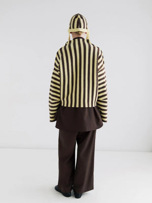 Shikai Polo Sweater, Butter Espresso