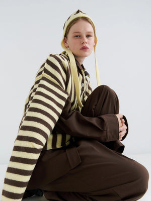 Shikai Polo Sweater, Butter Espresso