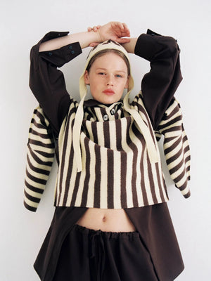 Shikai Polo Sweater, Butter Espresso