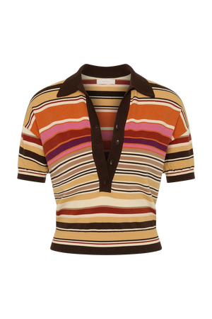 Sable Polo Shirt, Murano Stripe