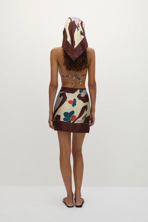 Karys Mini Wrap Skirt, Mandraki Floral