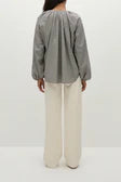 Amara Blouse, Hanne Gingham Espresso