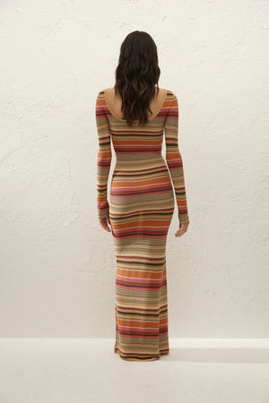 Notturna Maxi Dress, Murano Stripe