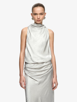 Juna Maxi Dress, Silver