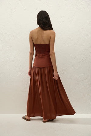 Tali Maxi Dress, Terracotta