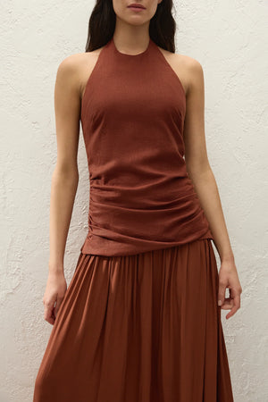 Tali Maxi Dress, Terracotta