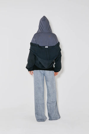 Serena 2in1 Zipped Hoodie, Grey