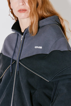 Serena 2in1 Zipped Hoodie, Grey