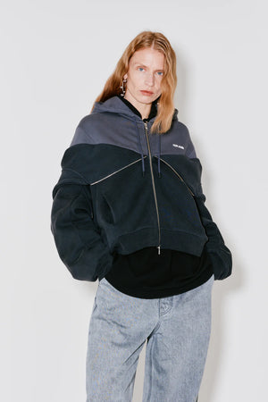 Serena 2in1 Zipped Hoodie, Grey