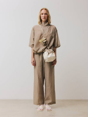 Sonno Shirt, Gingham Toffee