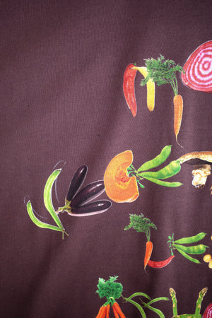 More Vegetables Tee, Brown