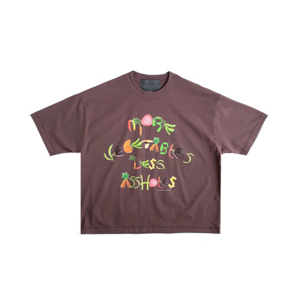 More Vegetables Tee, Brown