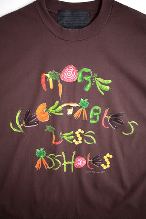 More Vegetables Tee, Brown