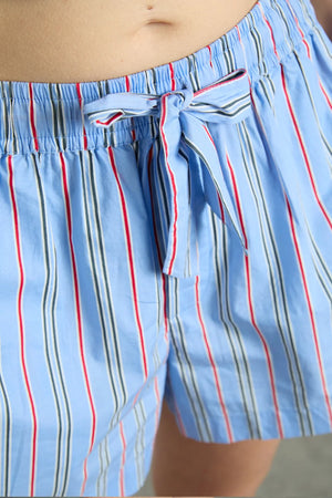 Krissy PJ Boxer, Bold Blue Stripe