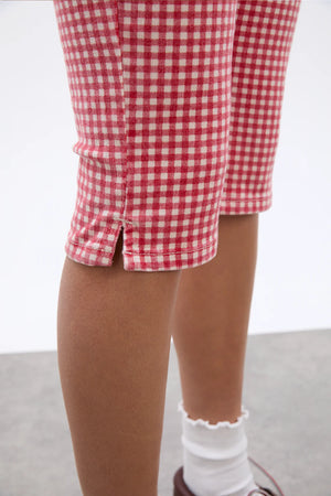 Capri Jeans, Red Gingham