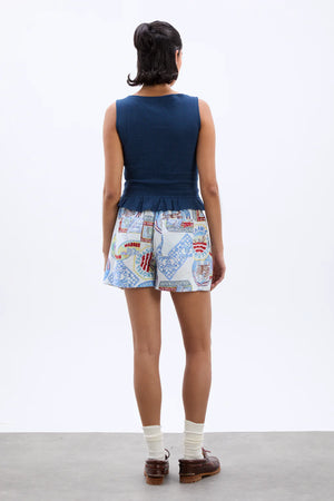 Pull on Short, Holiday Print