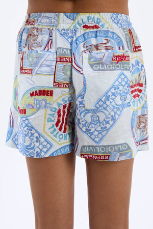 Pull on Short, Holiday Print