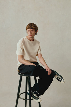 Loopwheeled Relaxed Fit Pikée T-Shirt