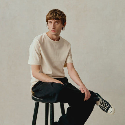Loopwheeled Relaxed Fit Pikée T-Shirt