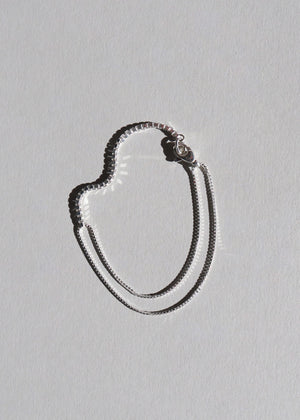 Fringe Mixed Bracelet, Silver