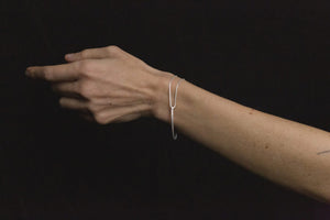 Fringe Mixed Bracelet, Silver