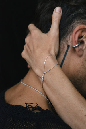 Fringe Mixed Bracelet, Silver