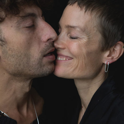 Fringe Mixed Earring Double, 1pc