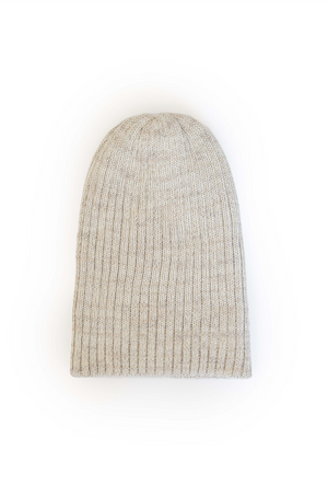 Marled Rib Hat, Cloud