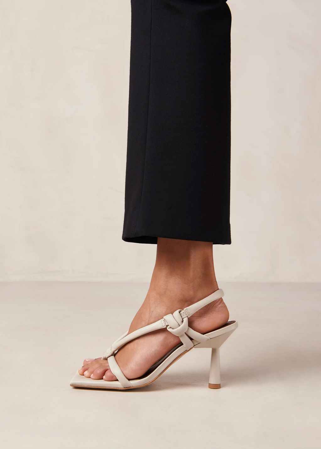 Cream ankle 2025 strap heels