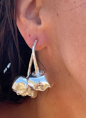 CEREZAS - Handmade silver earrings