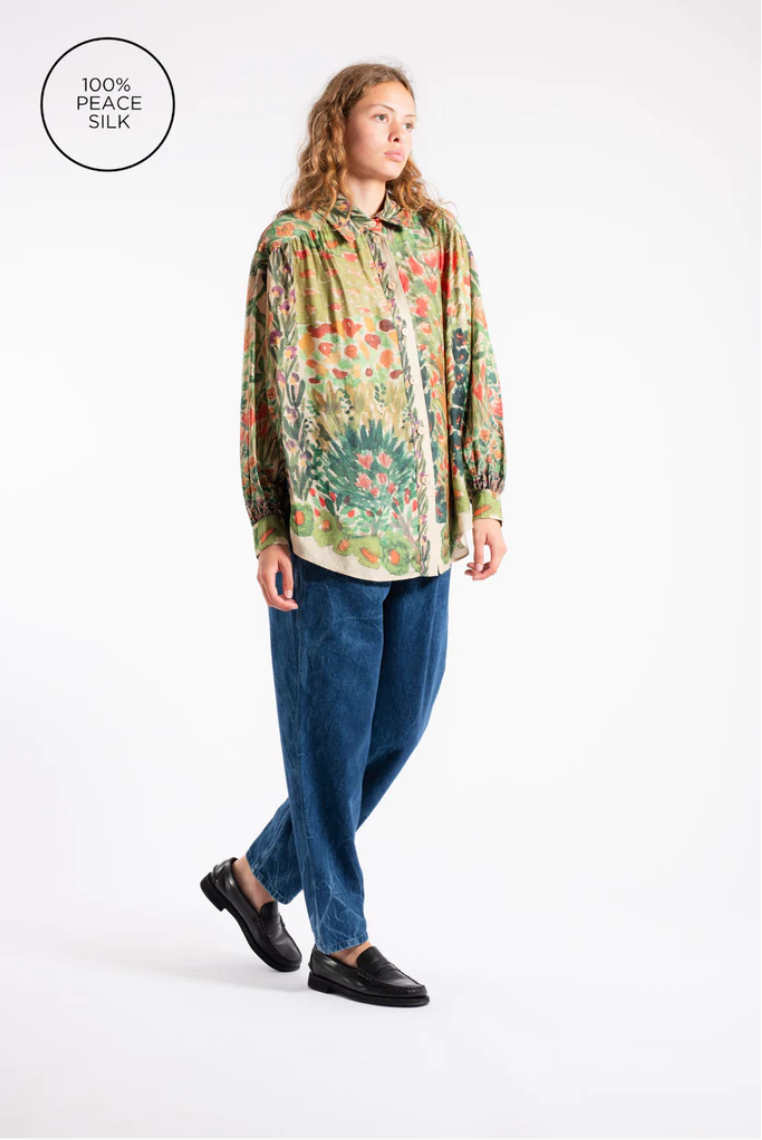 Shirt, Print G Flower Beds