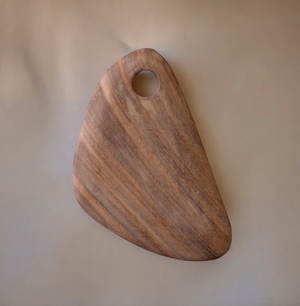 Small Hand-Carved Wooden Board