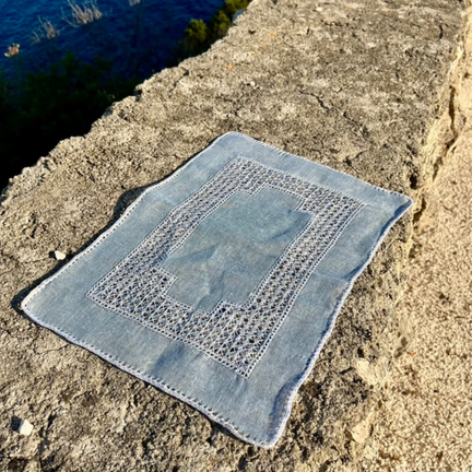 Cielo 100% Handmade Tuscan Linen Placemat