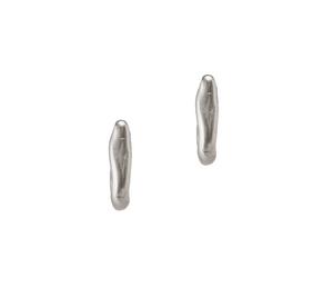 Gambas Earrings, Silver