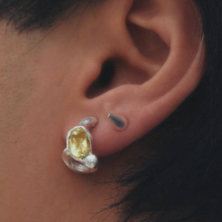 El Salto, Silver and Lemon Quartz